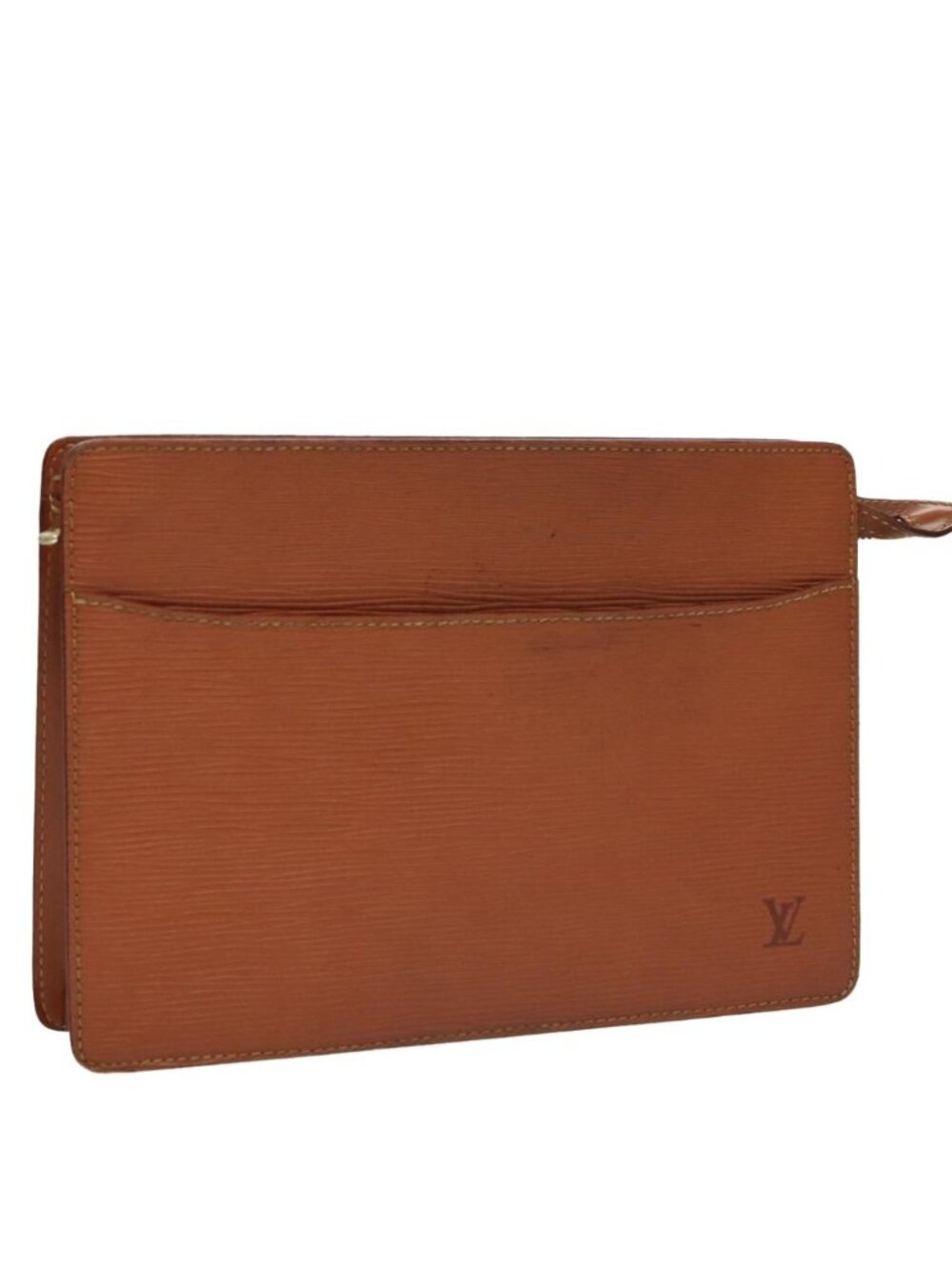 LOUIS VUITTON Epi Pochette Homme Clutch Bag Zipangu Gold M52528